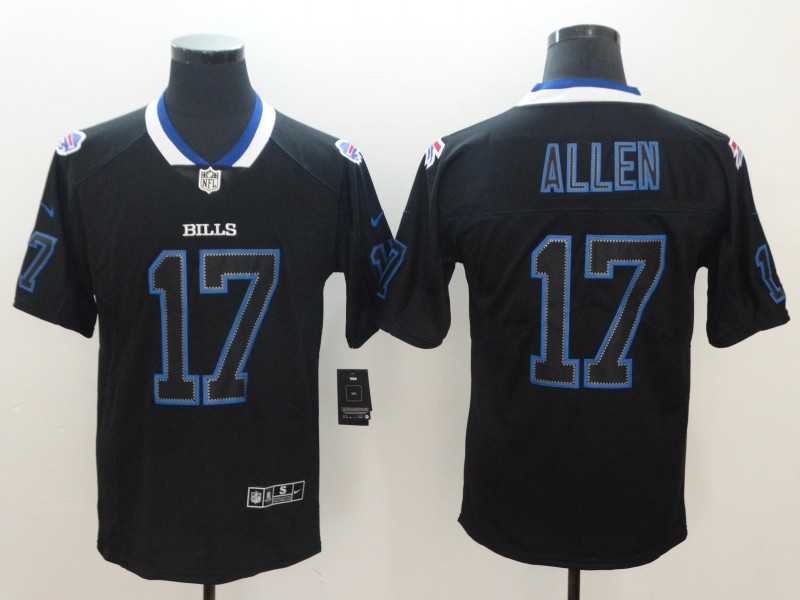 Men's Buffalo Bills Josh Allen #17 Black Alternate Jersey